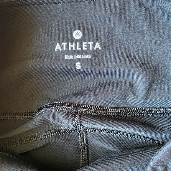 Athleta Gleam Chaturanga To Town Leather Leggings - Picture 2 of 8